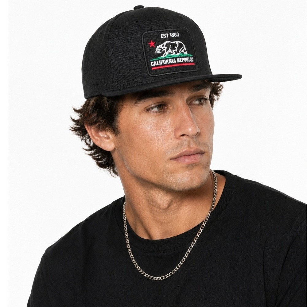 Leader of Generation Apparel Cali LOGA California Republic Black Snapback Hat